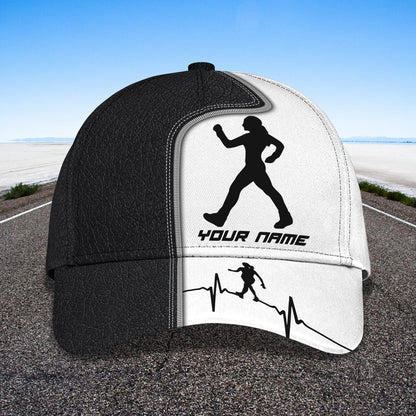 3D Classic Cap Race Walking Personalized Name Cap 01Lasfour CA1807