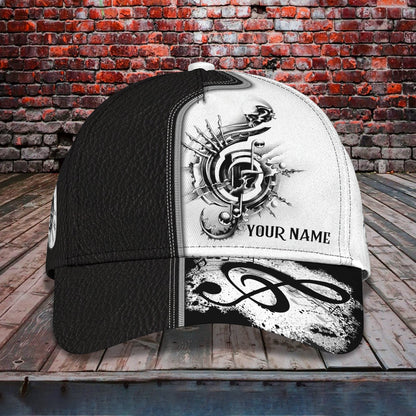 3D Classic Cap Music Is What Feeling Personalized Name Cap Lasfour CA2361