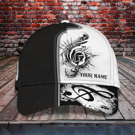 3D Classic Cap Music Is What Feeling Personalized Name Cap Lasfour CA2361