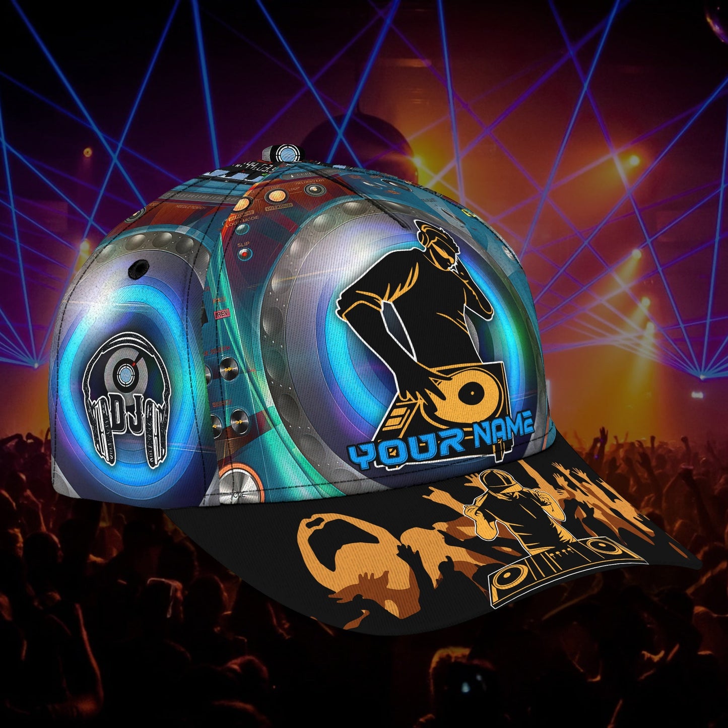 3D Classic Cap Dj Personalized Name Cap 190 Lasfour CA1136