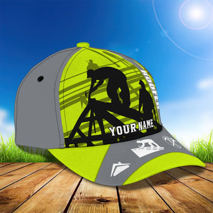 3D Classic Cap Personalized Name Cap Roofer 01 Lasfour CA0932
