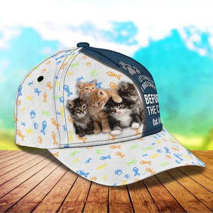3D Classic Cap Cat Mom Name Cap668 Lasfour CA1311