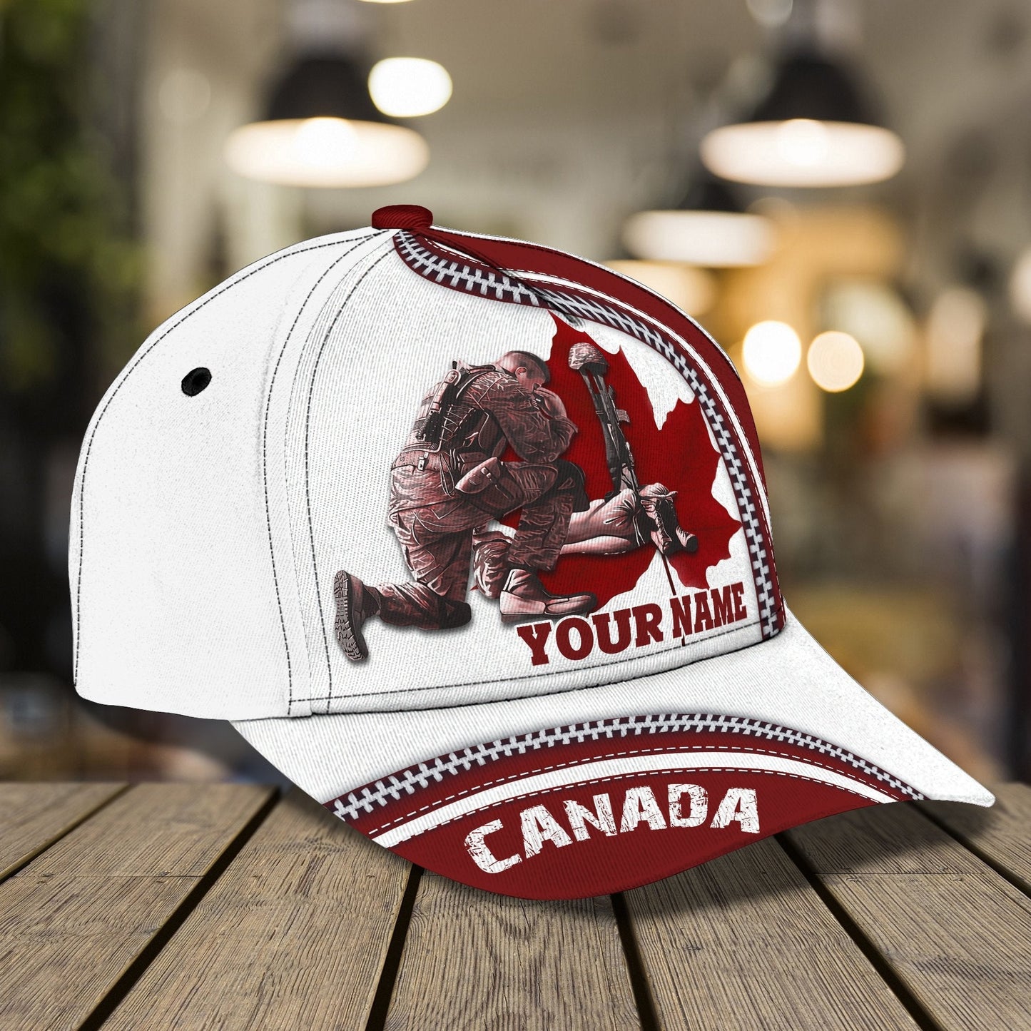 3D Classic Cap Remembrance Personalized Name Cap 170 Lasfour CA2398