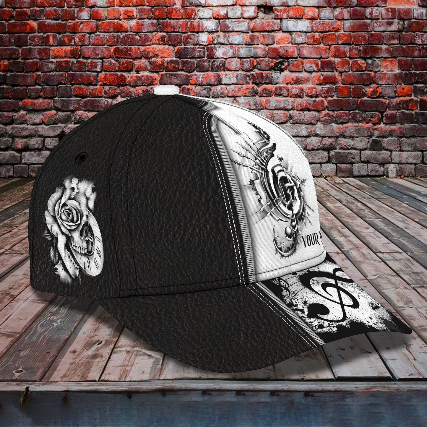 3D Classic Cap Music Is What Feeling Personalized Name Cap Lasfour CA2361
