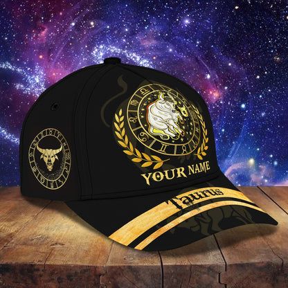 3D Classic Cap Taurus 001 Personalized Name Cap Lasfour CA1899