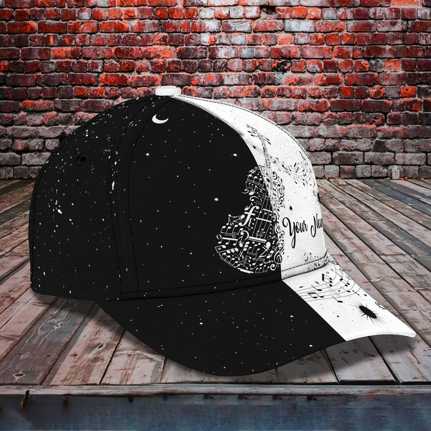 3D Classic Cap Music Personalized Name Cap 223 Lasfour CA1218