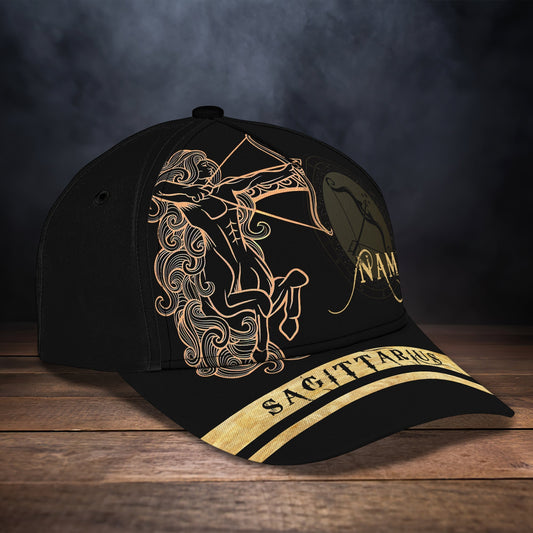 3D Classic Cap Sagittarius Personalized Name Cap 152 Lasfour CA1540