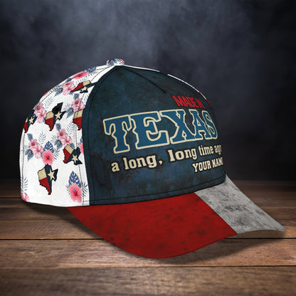 3D Classic Cap Made In Texas Personalized Name Cap Lasfour CA1743