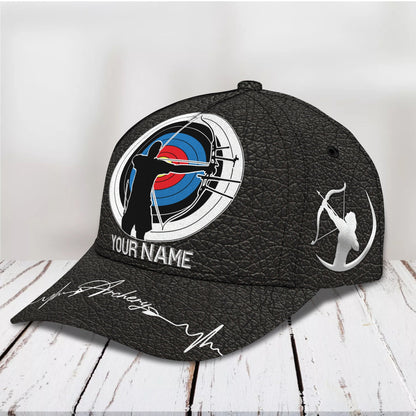 3D Classic Cap Archery 03 Personalized Name Cap Lasfour CA1050