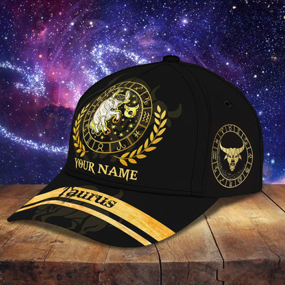 3D Classic Cap Taurus 001 Personalized Name Cap Lasfour CA1899