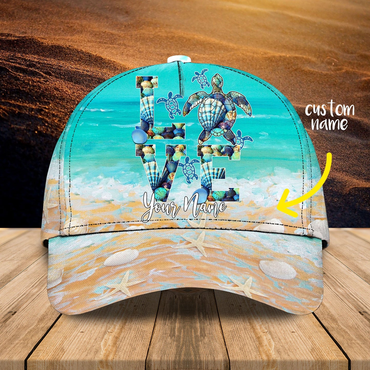 3D Classic Cap Artist Personalized Name Cap Lasfour CA0755