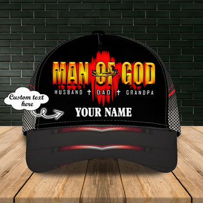 Man Of God Personalized Name Cap CA0231