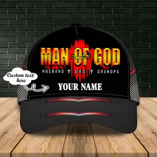 Man Of God Personalized Name Cap CA0231