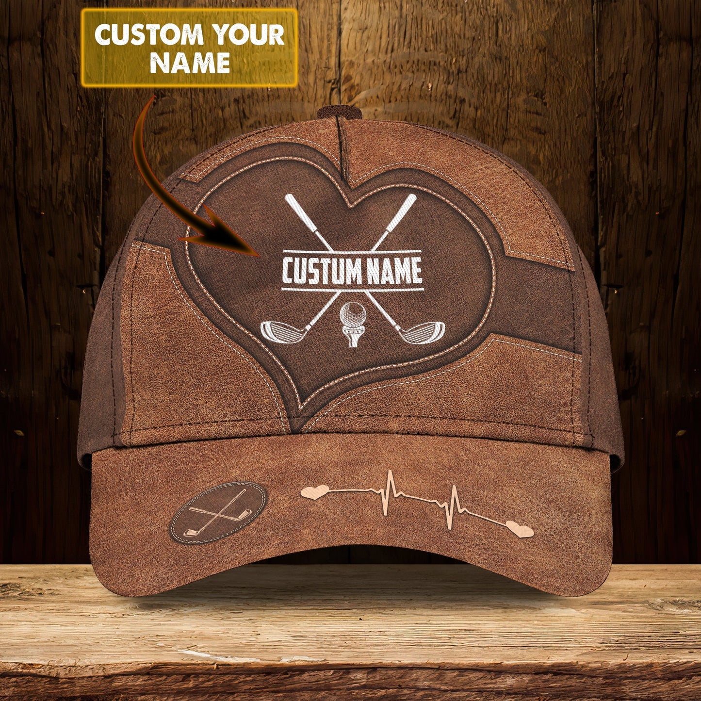 3D Classic Cap Golf 321Personalized Name Cap Lasfour CA0619