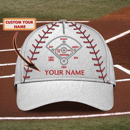 3D Classic Cap Baseball Personalized Name Cap 9 Lasfour CA0614