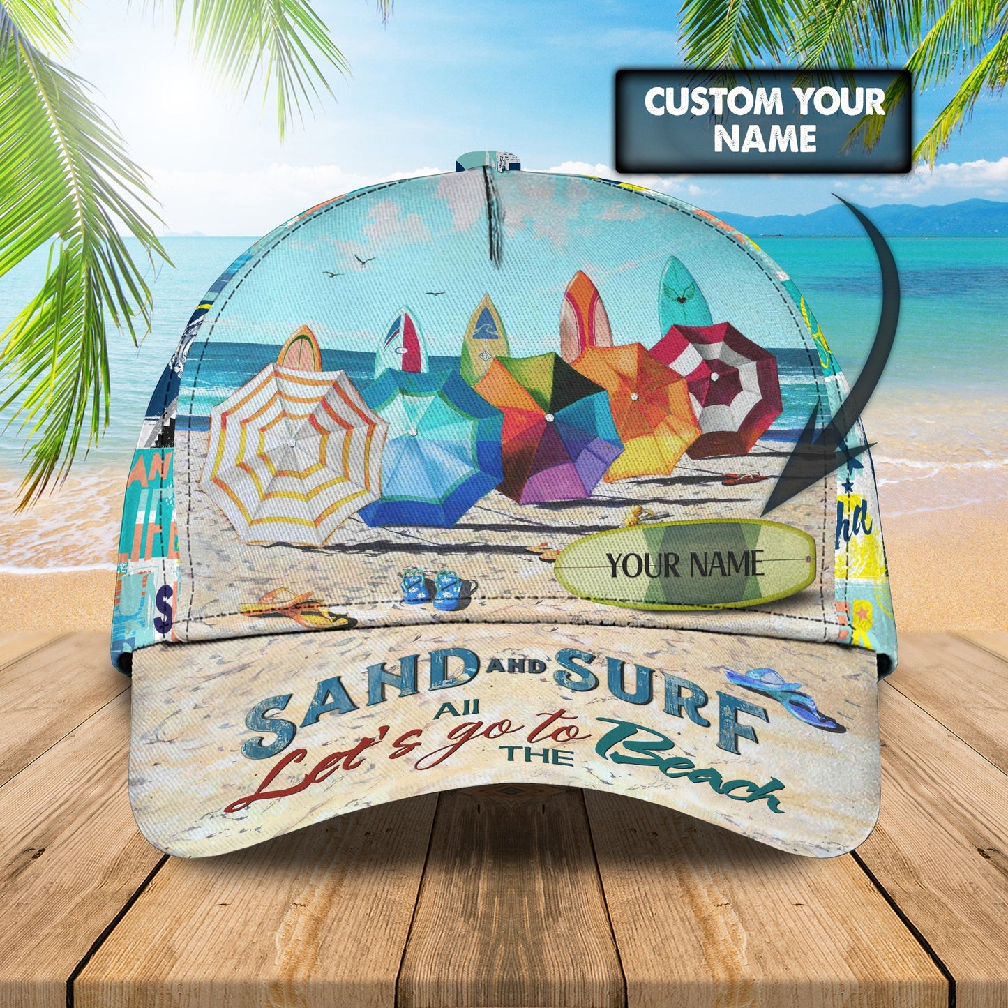 3D Classic Cap Customize Flip Flop Cap Lasfour CA0912