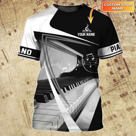 Personalized 3D All Over Printed Piano Shirts, Piano T Shirt For Men And Women, Pianist Shirts TO0724