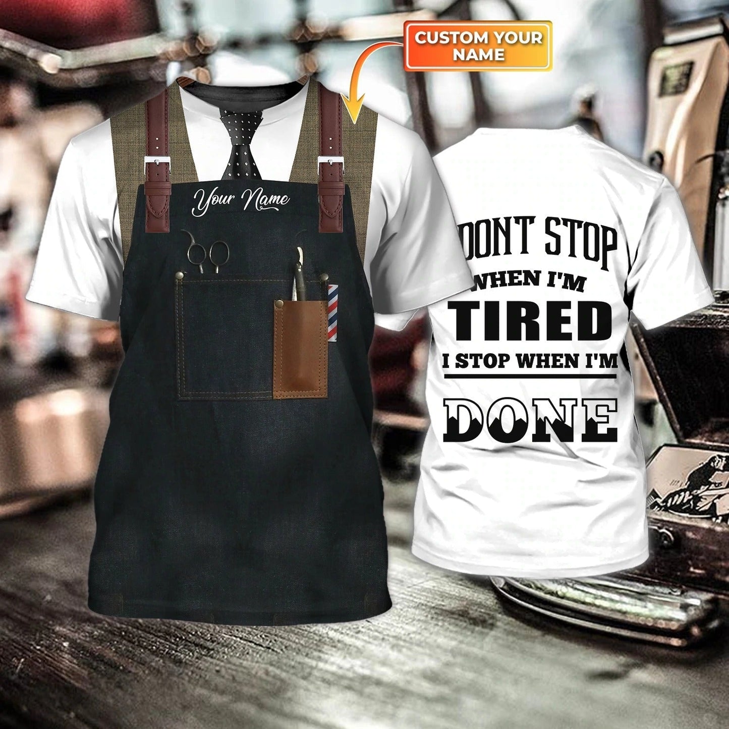 Custom Barber Tee Shirt, 3D Full Print Shirts For Barber, Best Gift For Barbers, Barber Shirt TO0651