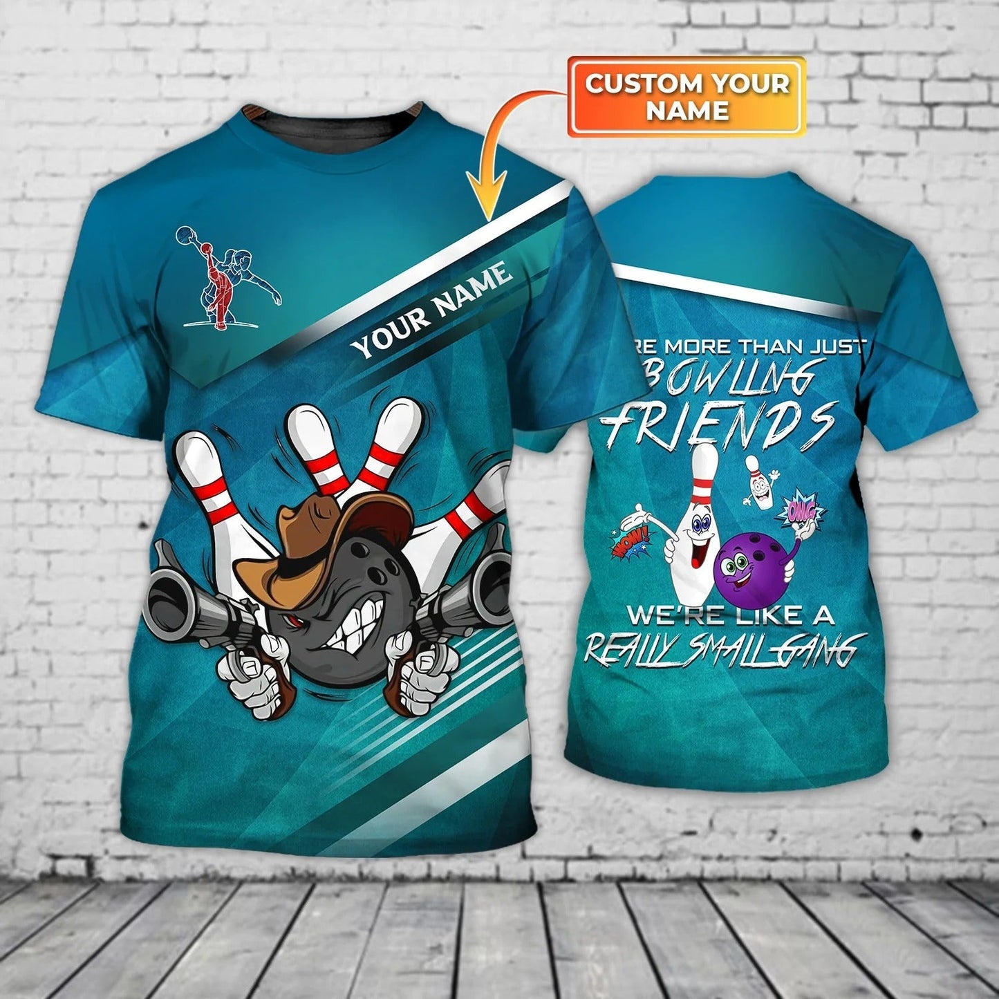 Personalized Bowling Friend T Shirt, Bowling Team Uniform Shirts, Shirt For Bowling Players TO1058