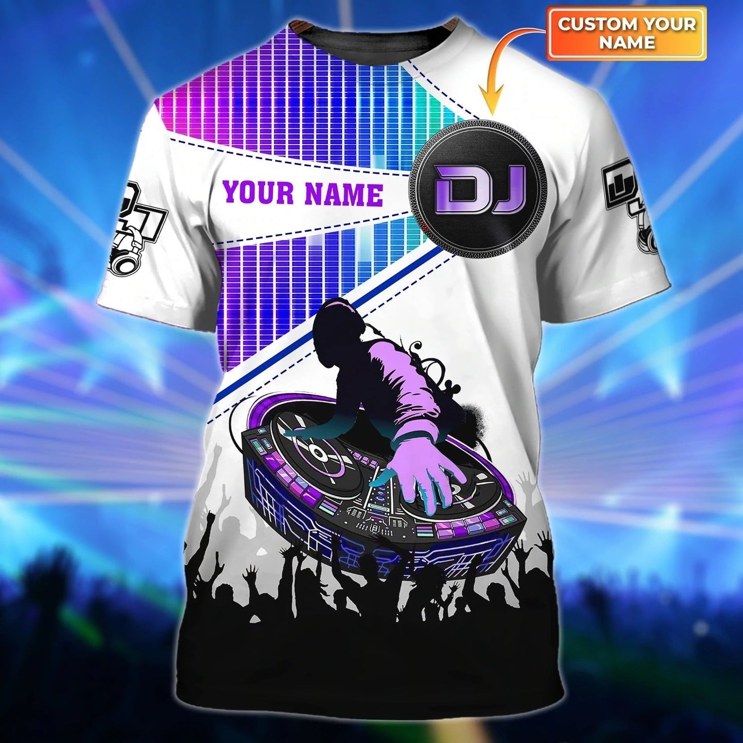 Custom A Dj T Shirt For Her, To My Wife Dj Gifts, Deejay T Shirt All Over Print, Music Party Shirts TO0045