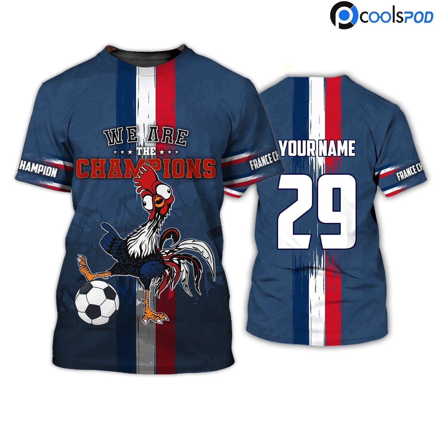 Rooster France Football 2022 Shirt, World Cup France Fan 3D T Shirt, France Fan Club Shirt TO2668