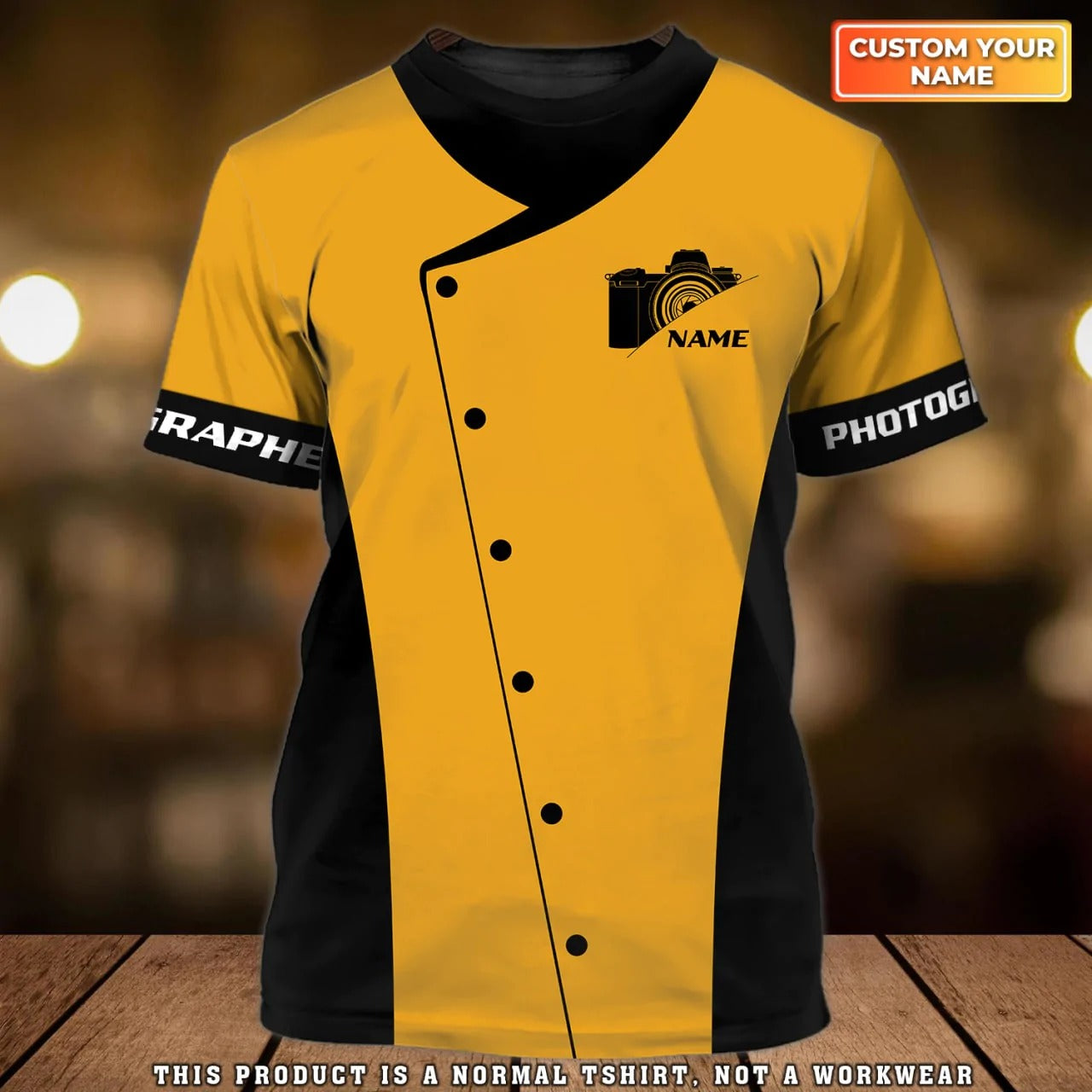 Personalized 3D Yellow Photographer Shirt Men Women, Best Gift For Photographer TO2670