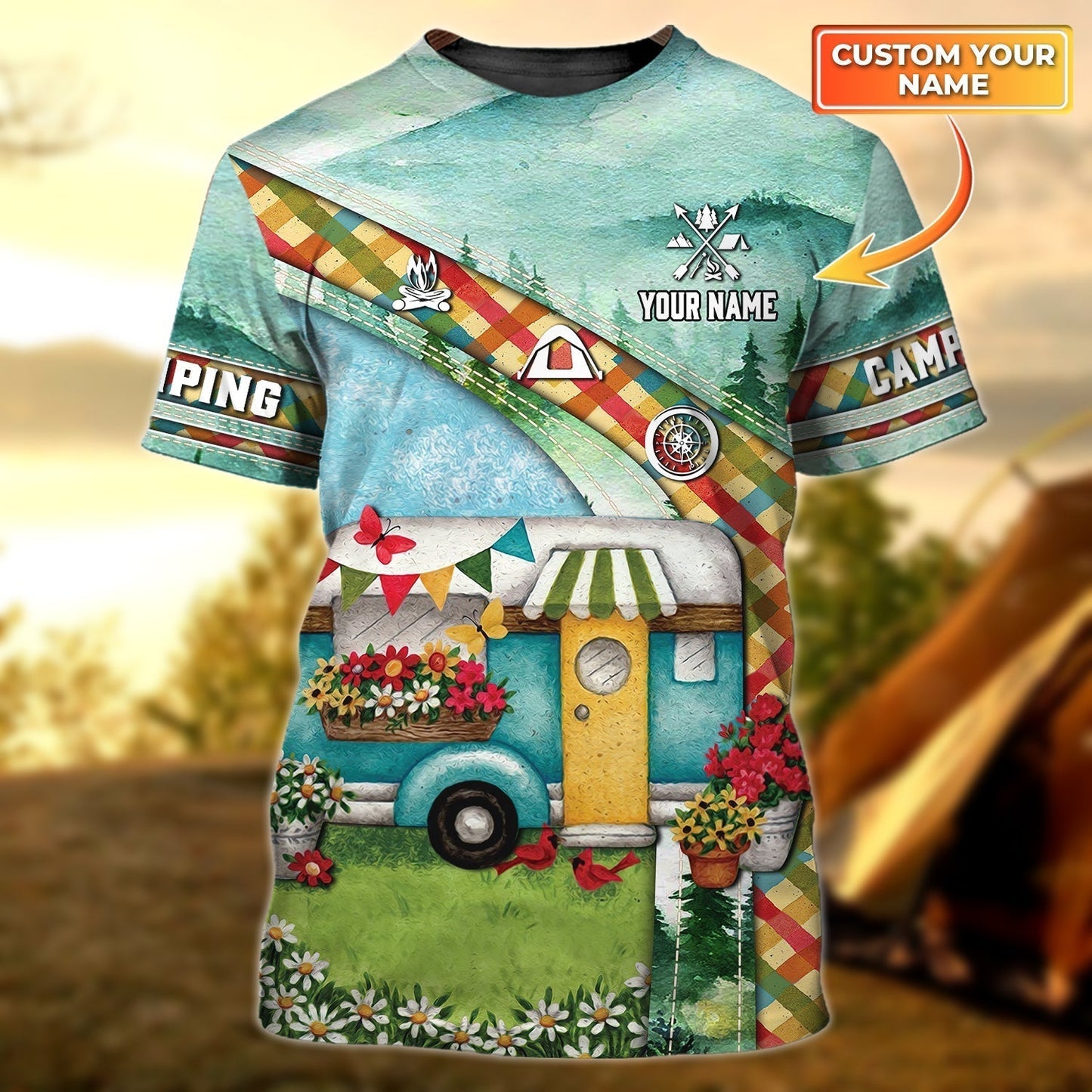 Personalized 3D Unisex Camping Shirt, Men Camping Shirt, Women Camping T Shirt TO0885