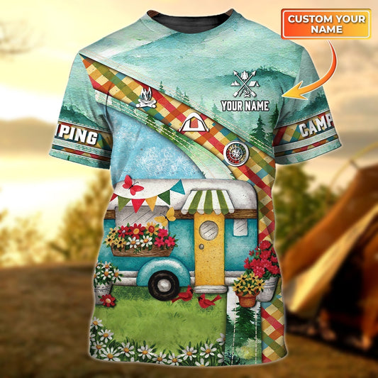 Personalized 3D Unisex Camping Shirt, Men Camping Shirt, Women Camping T Shirt TO0885