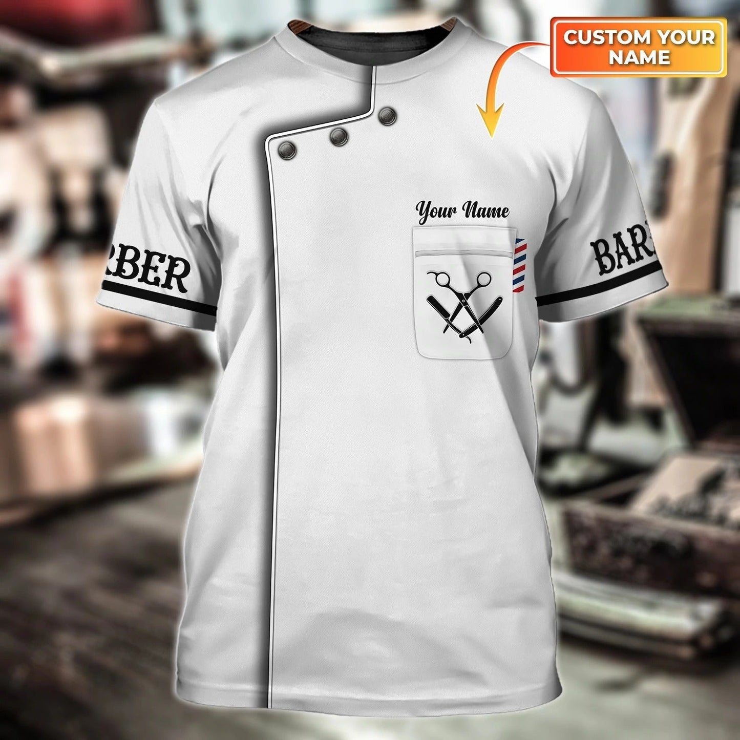 Personalized 3D All Over Printed Barber Shirt, Barber Tshirt 3D Full Printed, Gift For Barber TO0647