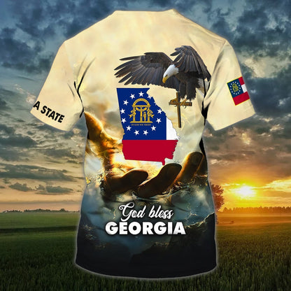 Custom Name God Bless Georgia T Shirt Georgia T Shirt Gift For Christian T Shirt TO1444