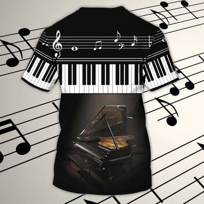 Custom With Name 3D Full Print Unisex Piano Shirt, Piano Men Shirts, Women'S Pianist T Shirt TO0731
