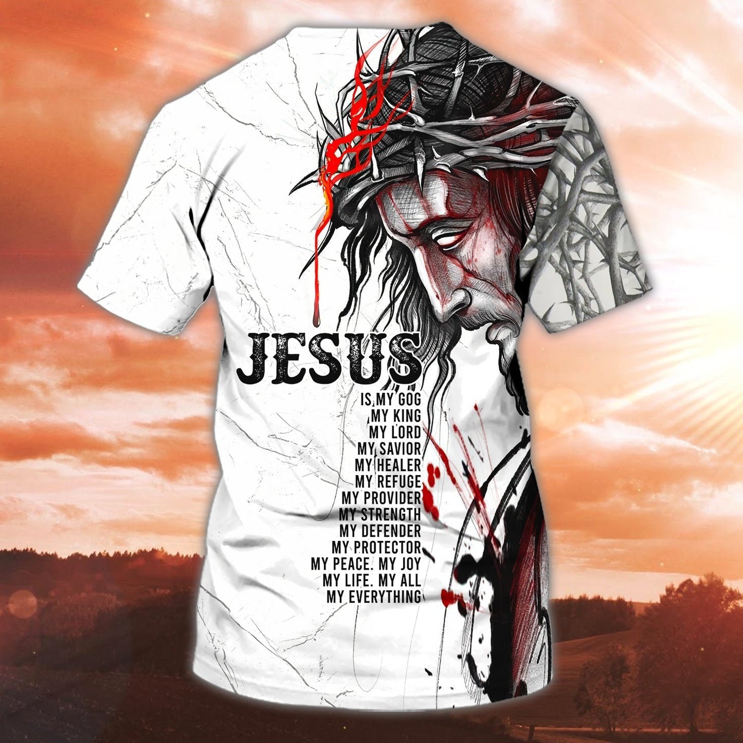 Custom Name Jesus My King T Shirt Jesus My Lord T Shirt Gift For Christian T Shirt TO1452