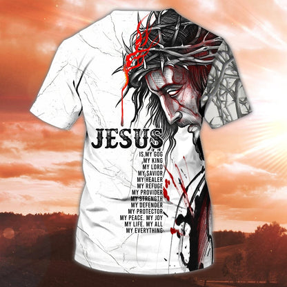 Custom Name Jesus My King T Shirt Jesus My Lord T Shirt Gift For Christian T Shirt TO1452