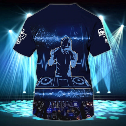 Custom Funny 3D Full Print Shirts For Dj Men, Born To Dj Forced To Work, Musican Dj Lover Gifts, Dj Clothing TO0032