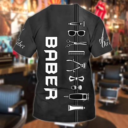 Personalized 3D Tshirt For Baber, Beauty Salon Barber Shirts, Best Gift For A Baber Man, Barber Shirt For Him TO0652