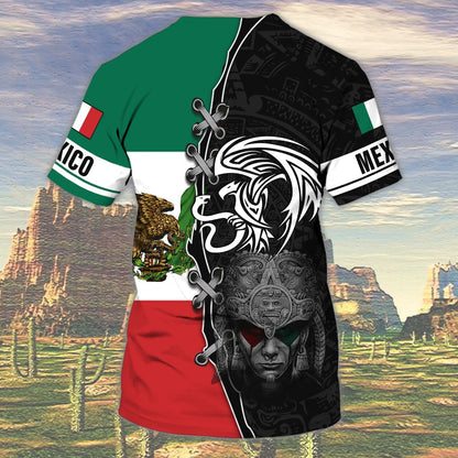 Aztec Shirt, 3D all Over Printed Mexico Aztec T shirt For Men And Women TO0833