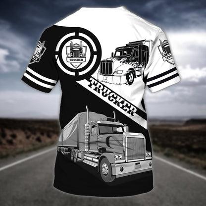 Personalized Name Truck Driver Shirt Trucker Driving Team Uniform Shirts TO1703