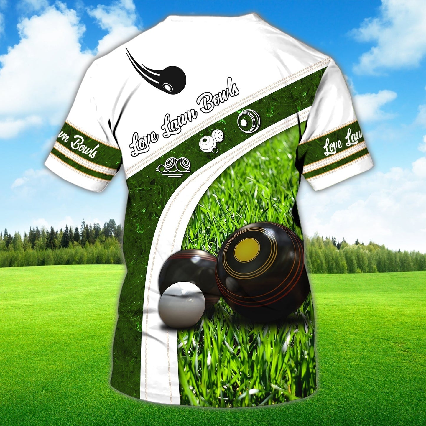Custom 3D All Over Printed Lawn Bowls Shirt Team Uniform Unisex Lawn Bowl Shirts TO1241