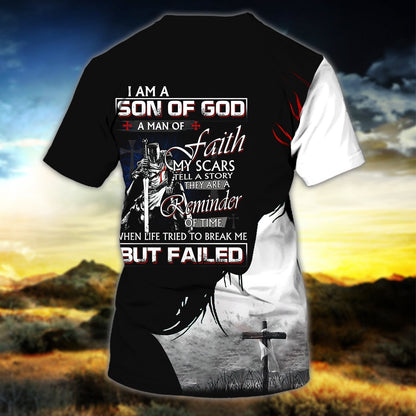 Custom Knight Templar T Shirt Son Of God T Shirt Gift For Christian Sublimation On Shirt TO1466