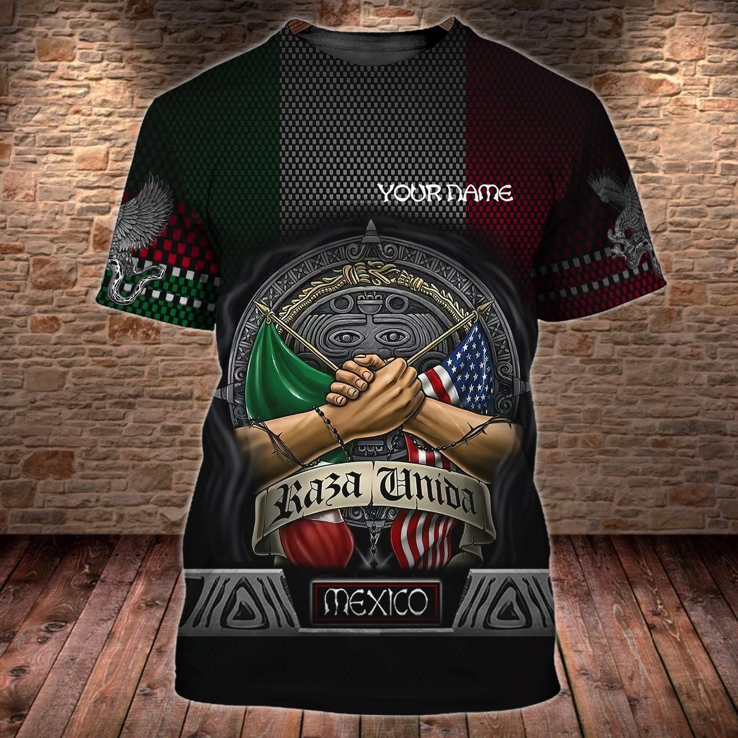 Custom Name 3D Mexico Shirt, Men's Mexican Shirts, Women Mexico Shirt TO0836