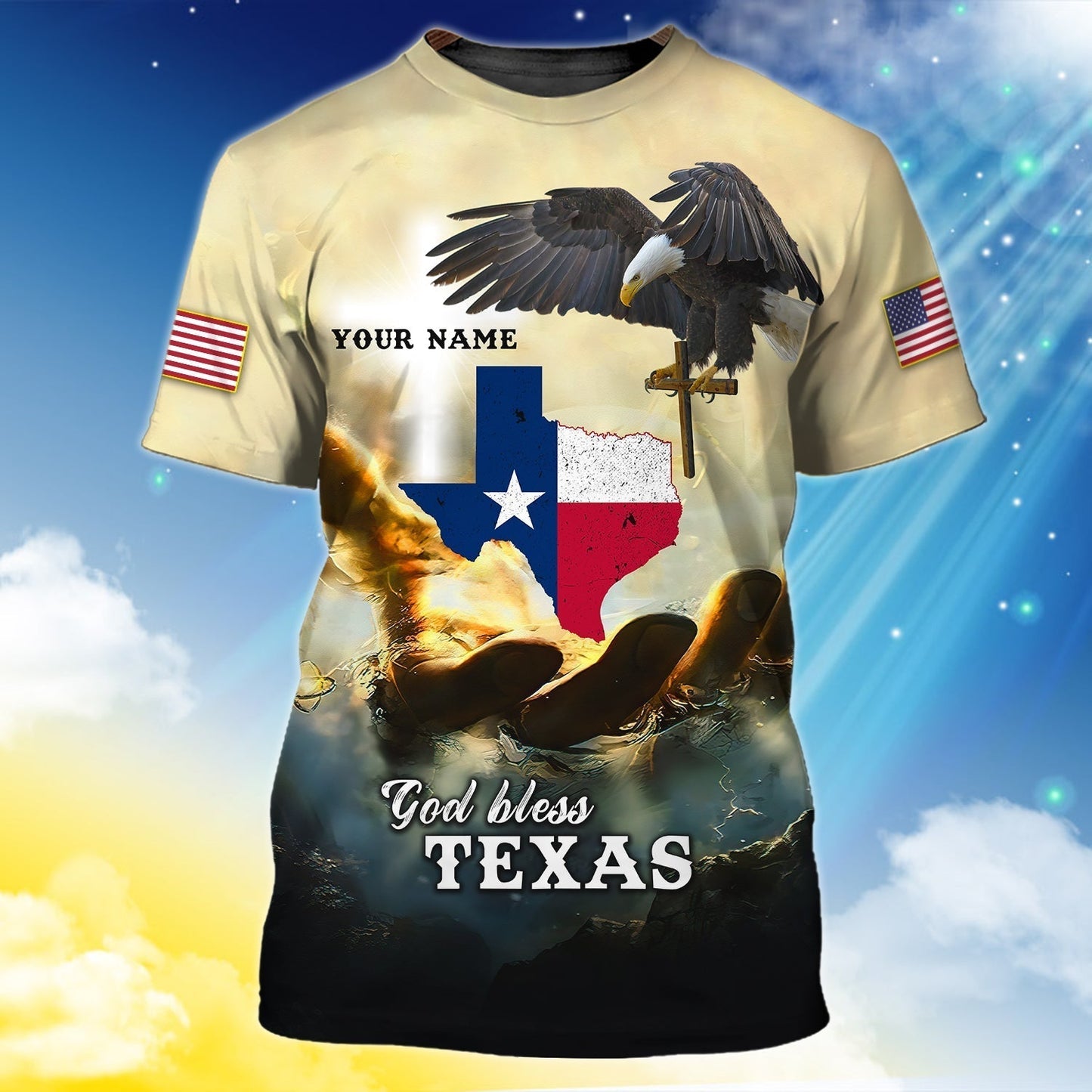 Custom God Bless Texas T Shirt Texas Shirt Gift For Christian T Shirt TO1455