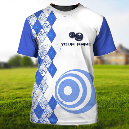 Custom Grandpa Play Bowls 3D T Shirt Grandpa Lawn Bowls Old Man Shirt TO1253