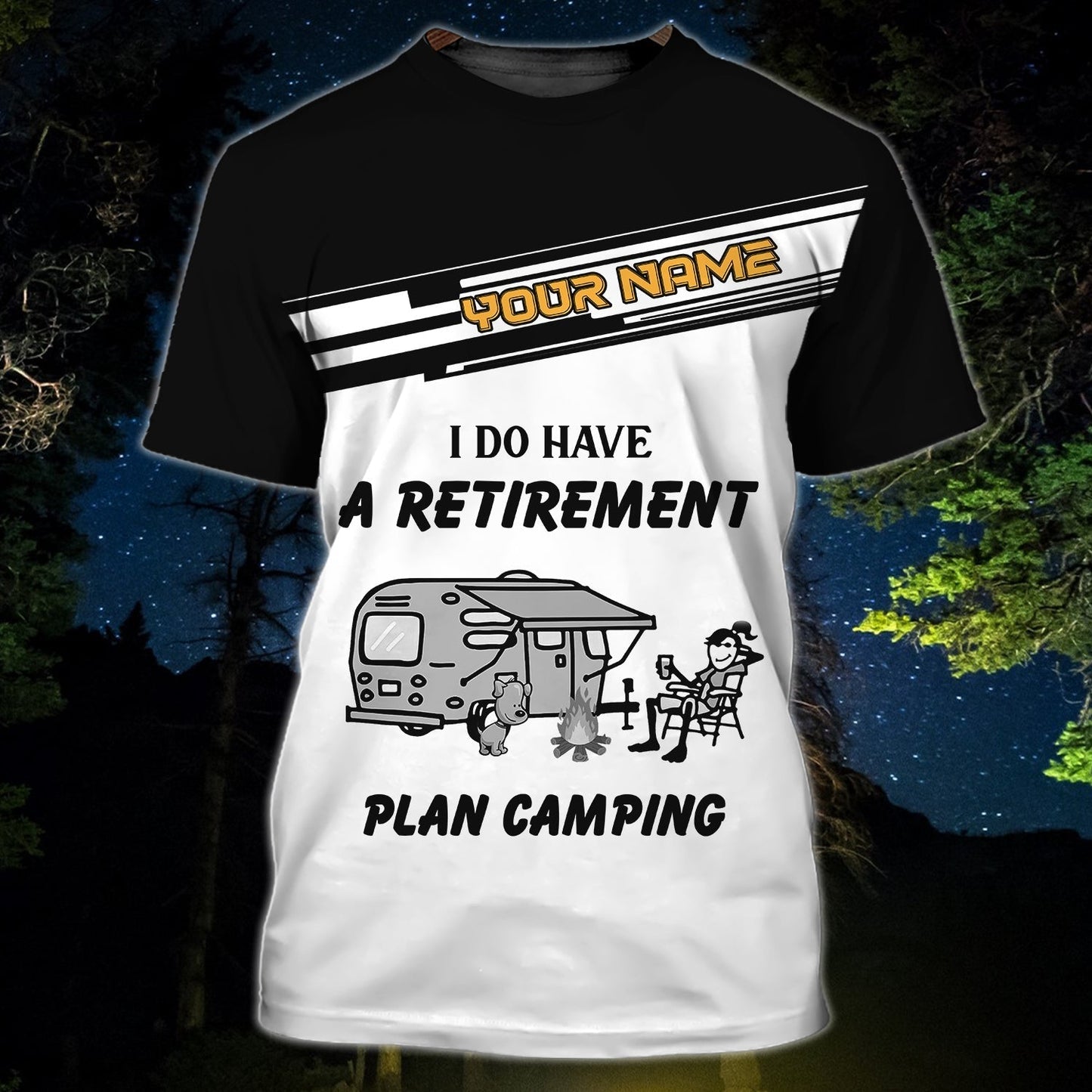 Personalized Funny Camping T Shirt For Man And Women, Retirement Camping Shirt, 3D All Over Print Shirt For Camping TO0887