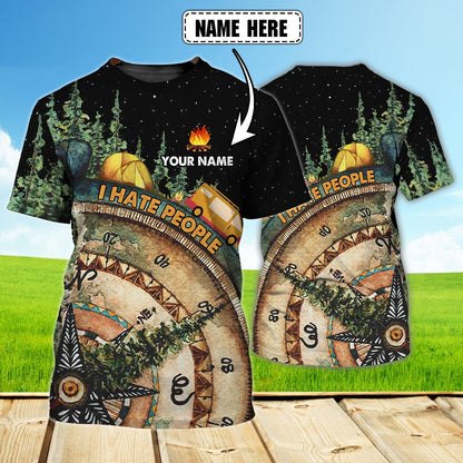 Customized Camping T Shirt For Men And Women, Unisex 3D All Over Printed Camping Shirt TO0890