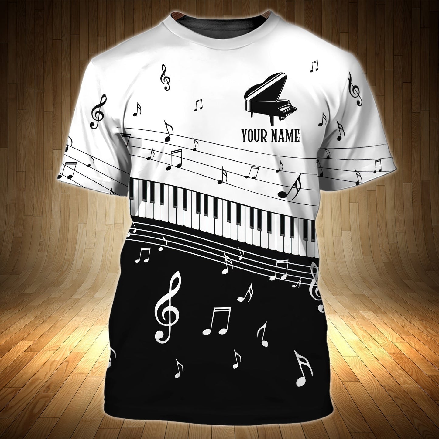 Customized 3D Full Printed Piano T Shirt, Men'S Shirt With Piano, Present To Piano Lovers, Piano Tee Shirt TO0726