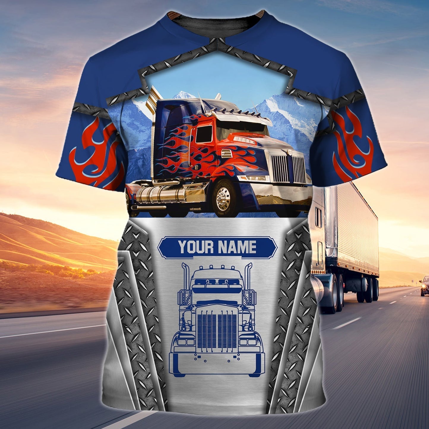 Custom 3D Trucker Shirt I Stop When I'm Done Trucking Shirts Men TO1701