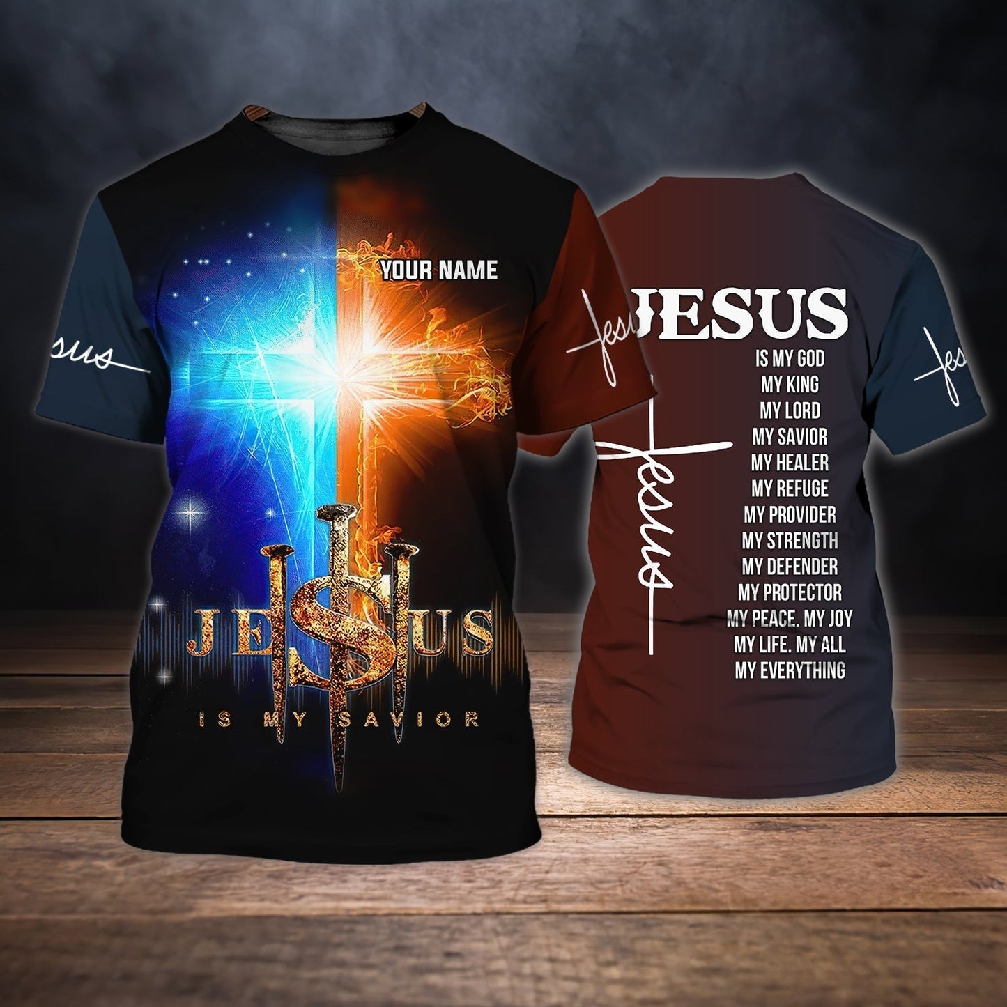 Customized Jesus Is My Savior T Shirt Gift For Christian T Shirt TO1448