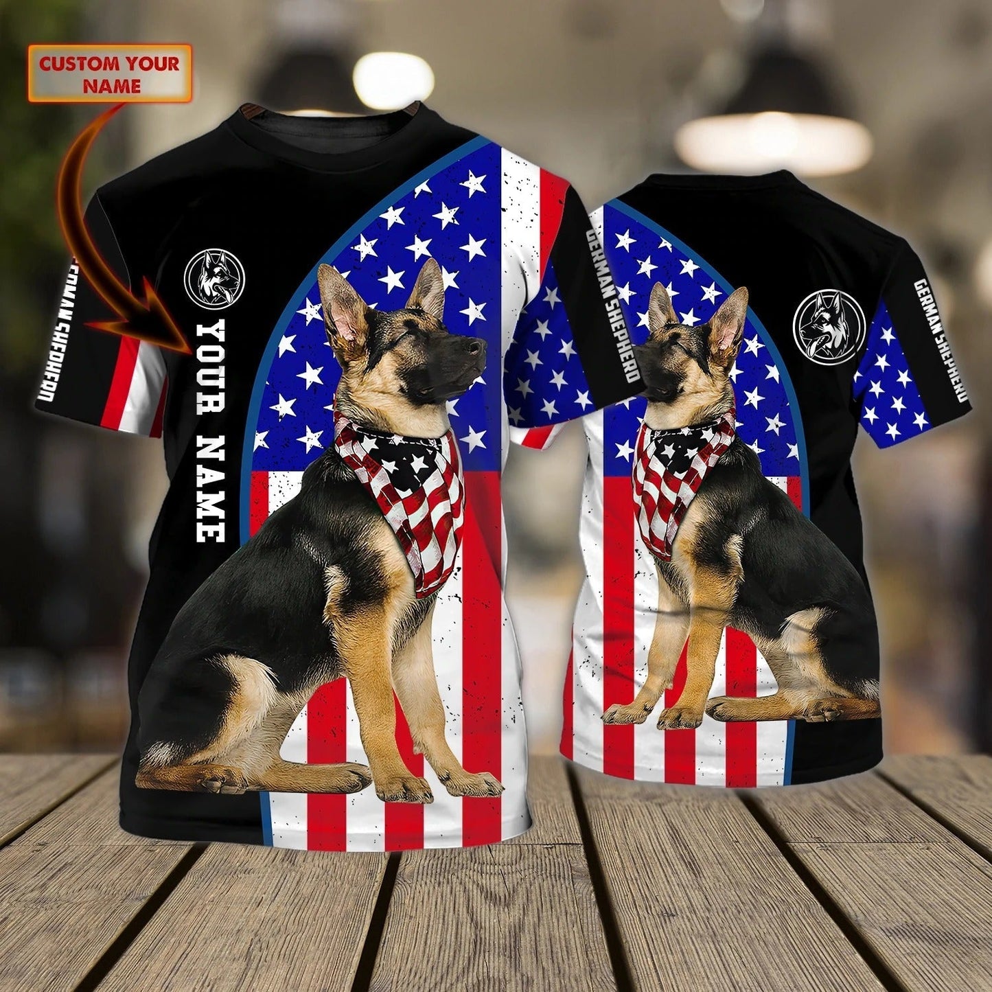 Customized 3D Full Printed German Shepherd Tshirt, Unisex Dog Tshirt, Dog In Shirt, Gift For Shepherd Lovers TO0711