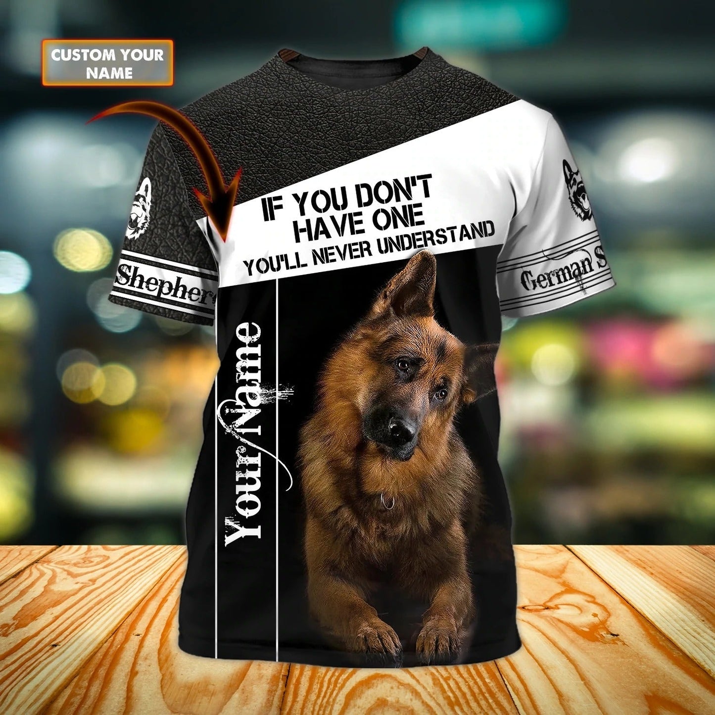 Customized 3D Full Printed German Shepherd Tshirt, Unisex Dog Tshirt, Dog In Shirt, Gift For Shepherd Lovers TO0711