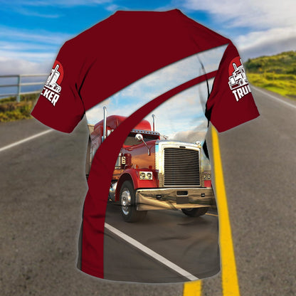 Custom Name 3D Full Print Truck On Shirt Trucker T Shirts TO1693